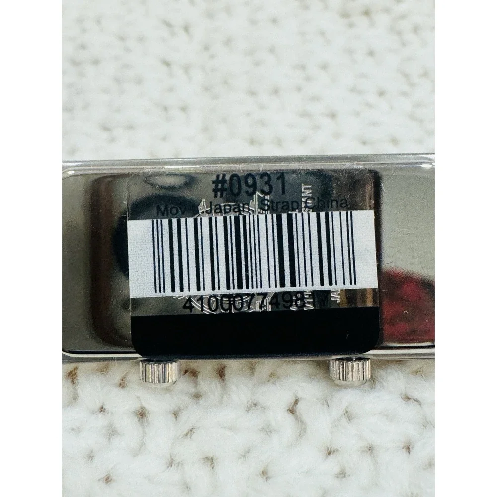 Eddie Bauer 0037 Dual Time Rectangle Quartz Watch Untested